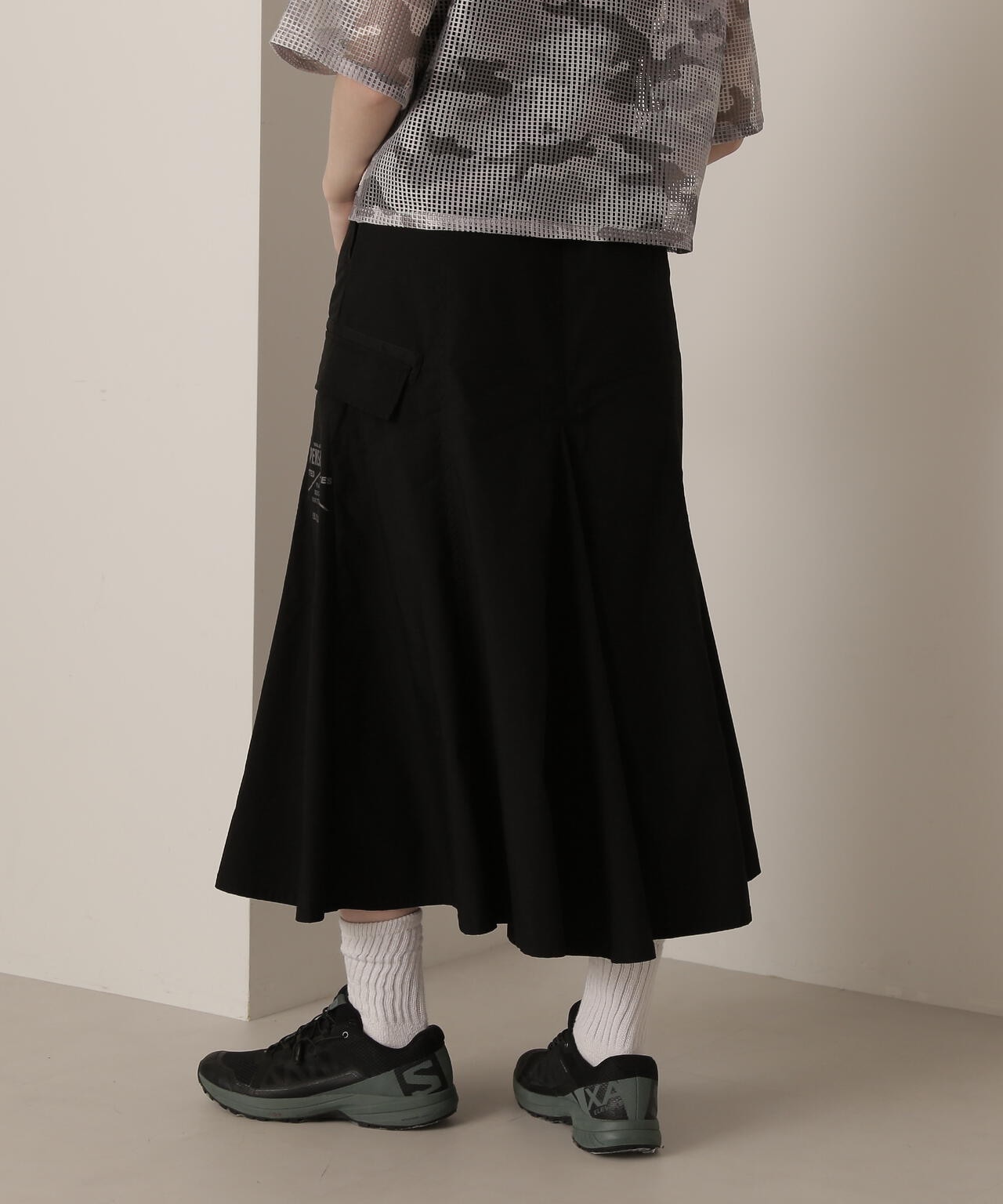 ZIPPER MILITARY SKIRT/ジッパーミリタリースカート