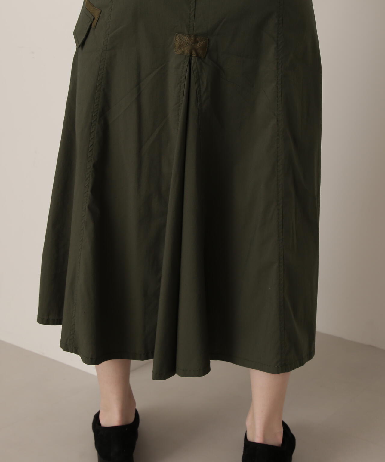 ZIPPER MILITARY SKIRT/ジッパーミリタリースカート