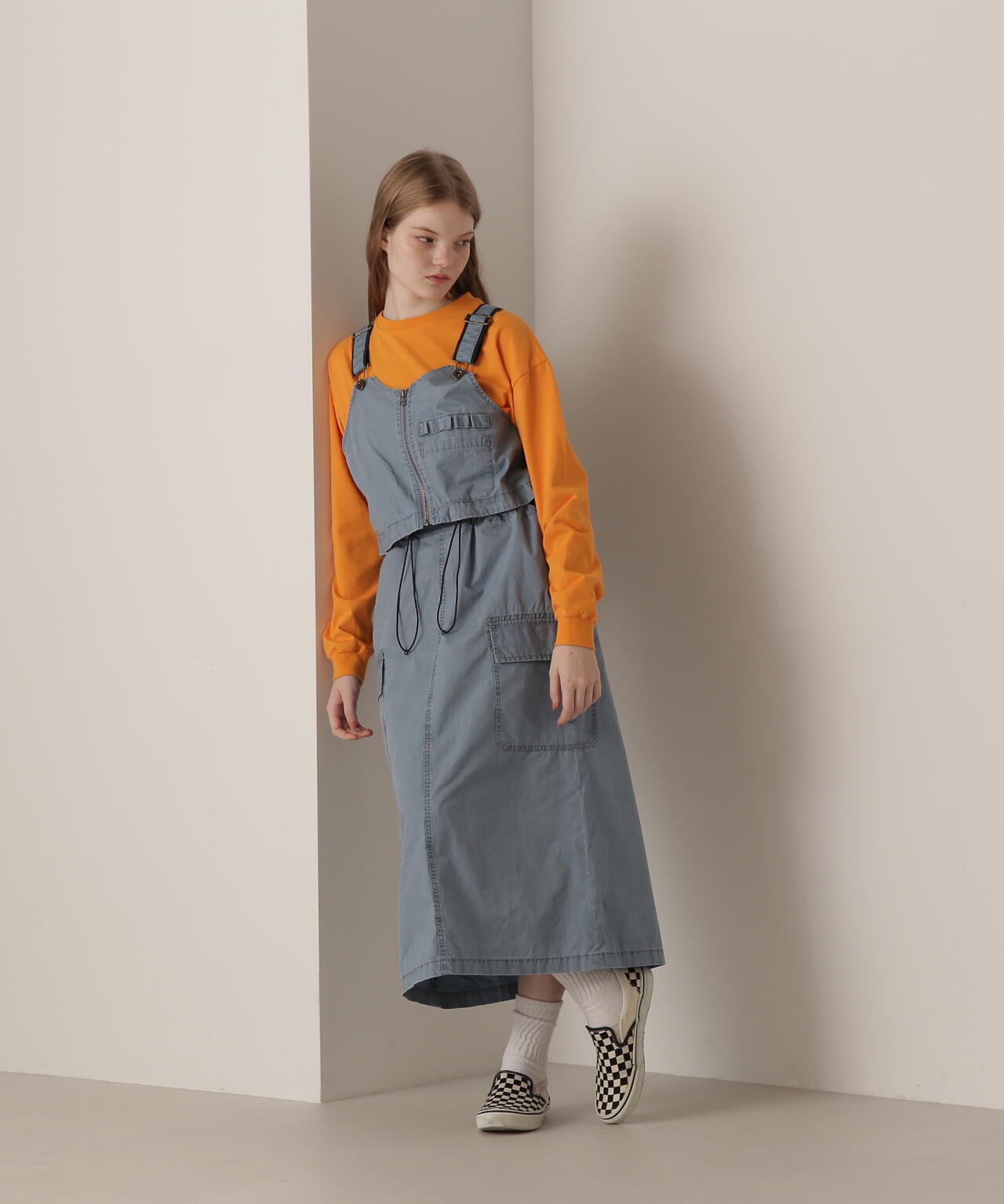 SEPARATE SKIRT＆VEST OVERALLS