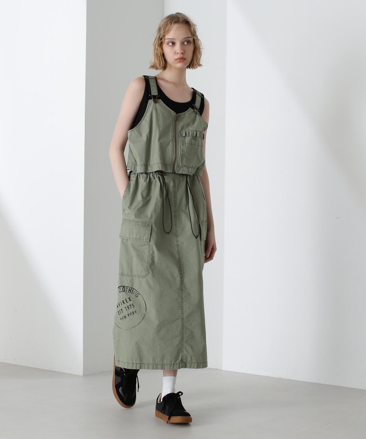 SEPARATE SKIRT＆VEST OVERALLS