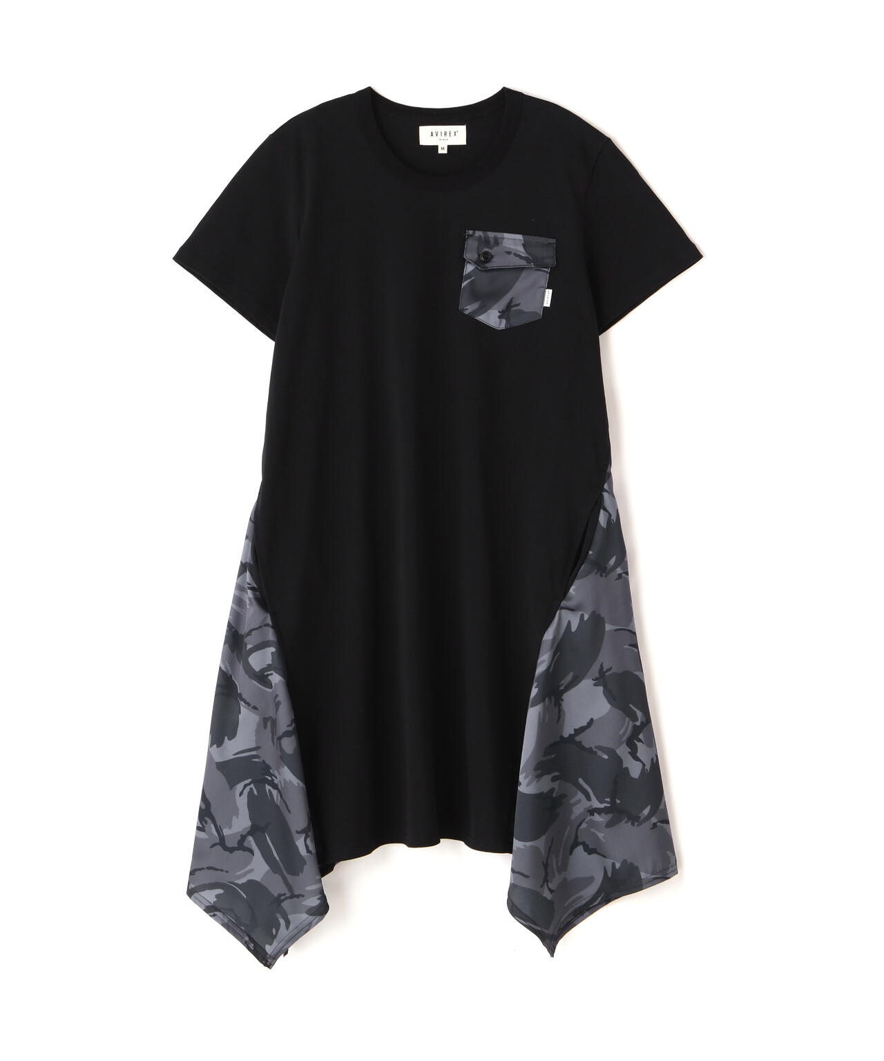 CAMO PRINT DRAPE ONE PIECE/カモプリントドレープワンピース