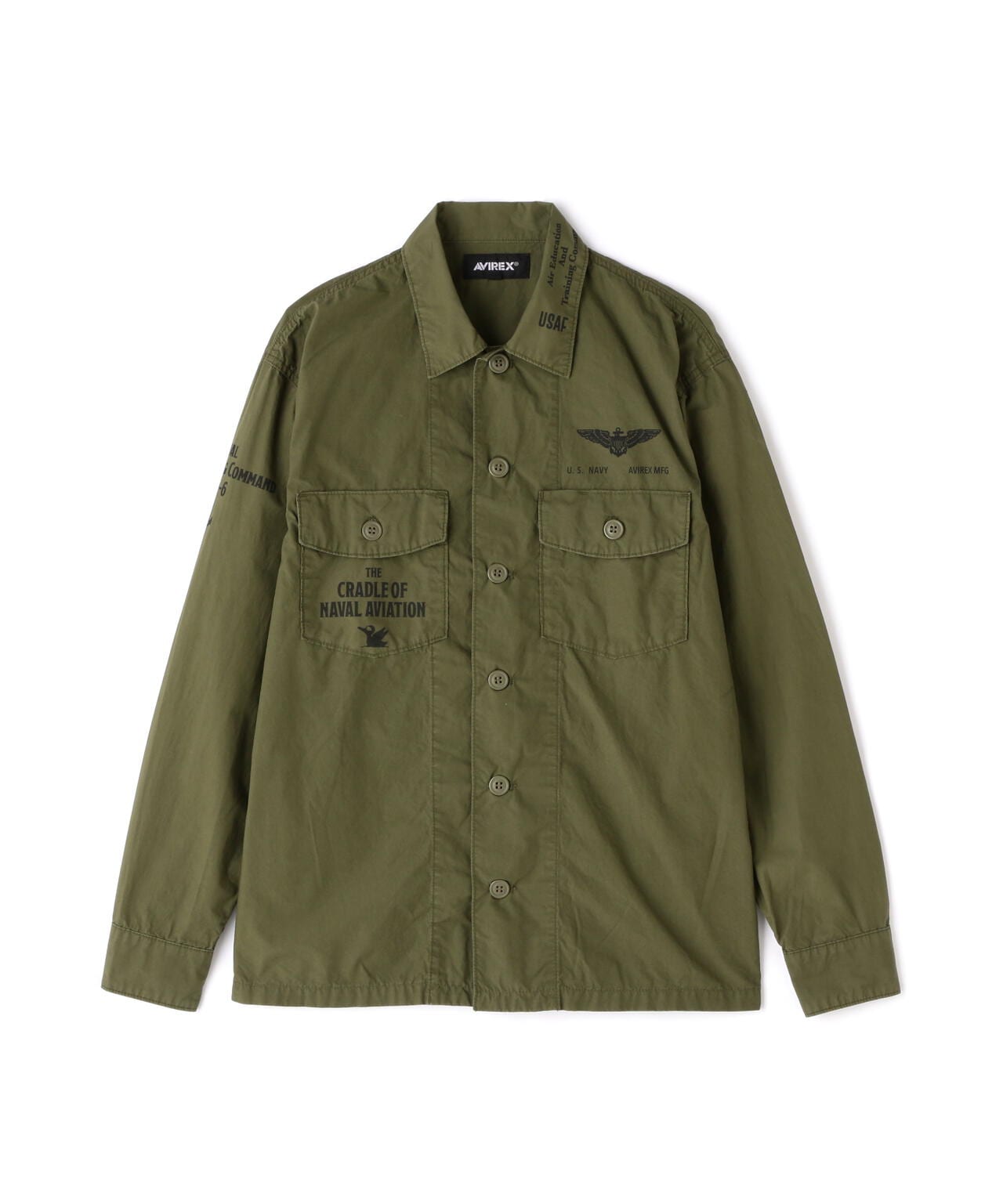 USN TYPEWRIGHTER FATIGUE LONG SLEEVE SHIRT / USN タイプライター ファティーグ 長袖 シャツ