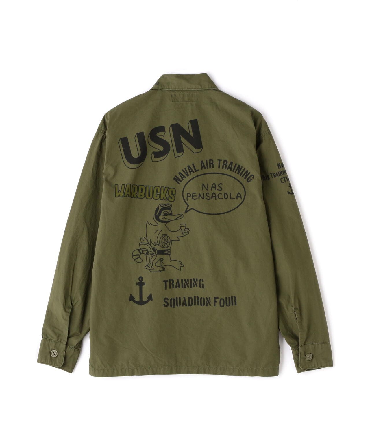 USN TYPEWRIGHTER FATIGUE LONG SLEEVE SHIRT / USN タイプライター ファティーグ 長袖 シャツ