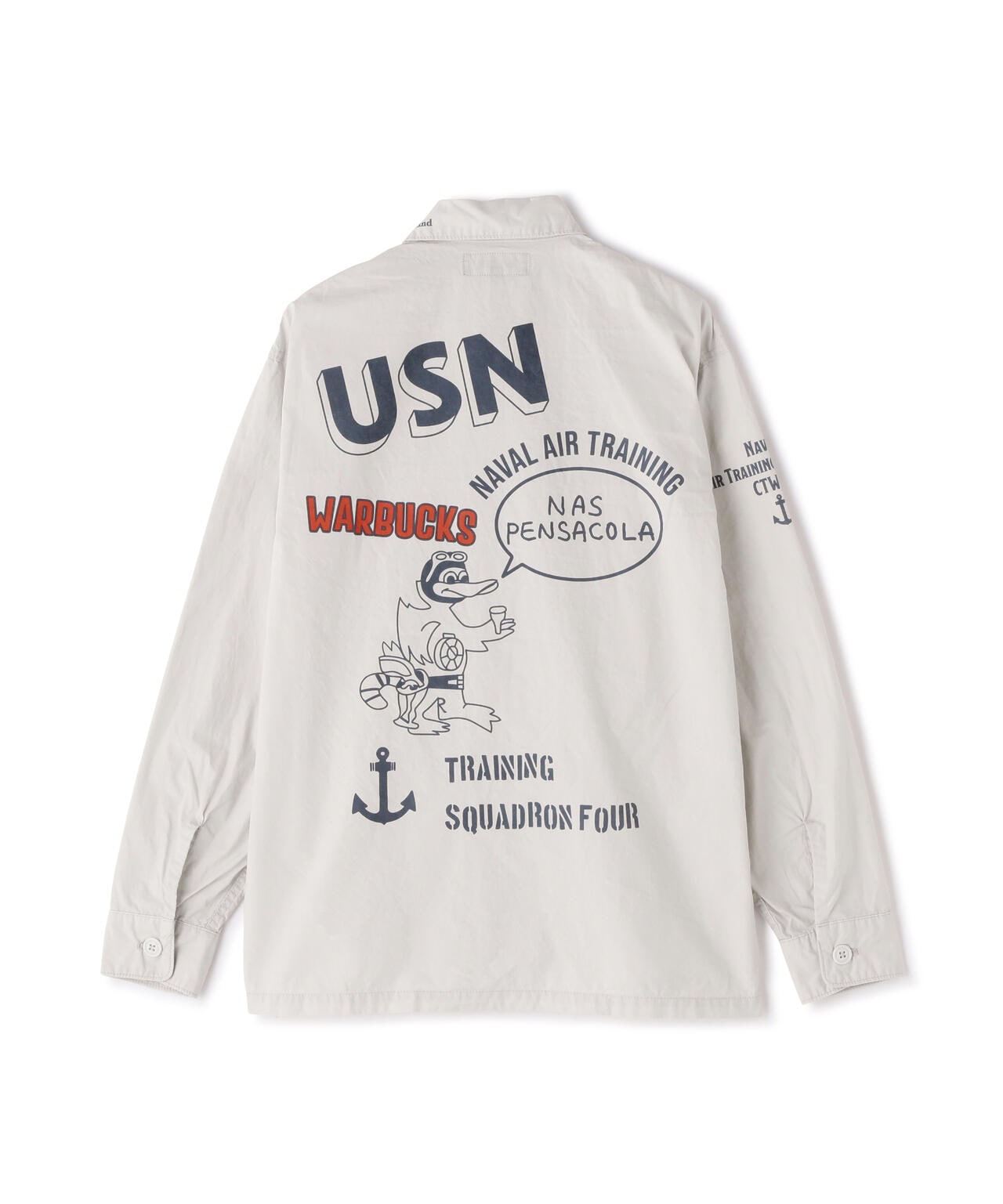 USN TYPEWRIGHTER FATIGUE LONG SLEEVE SHIRT / USN タイプライター ファティーグ 長袖 シャツ