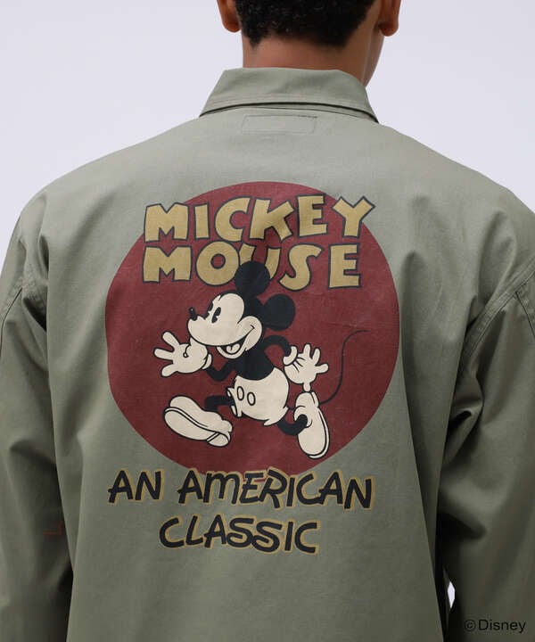 《Disney Collection》UTILITY SHIRT MICKEY / ユーティリティシャツ ミッキー