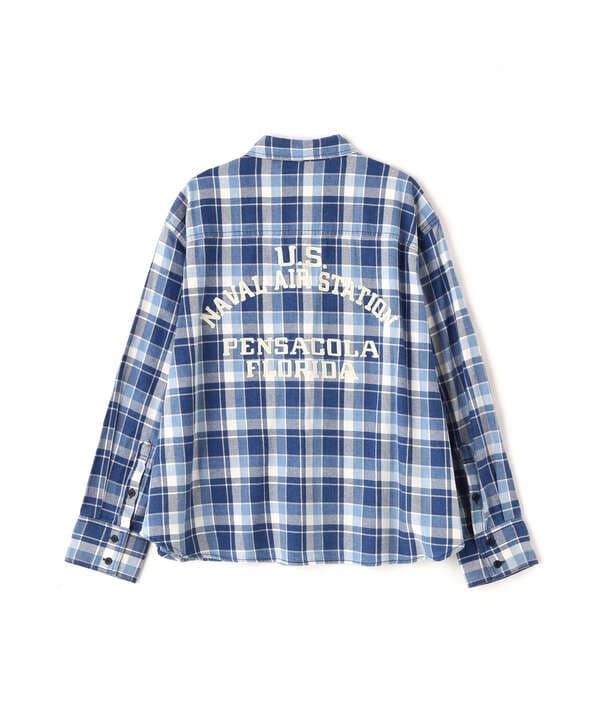 L-L/S INDIGO CHECK SHIRT/インディゴ チェック シャツ