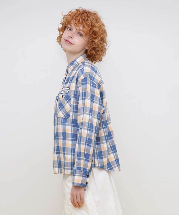 L-L/S INDIGO CHECK SHIRT/インディゴ チェック シャツ