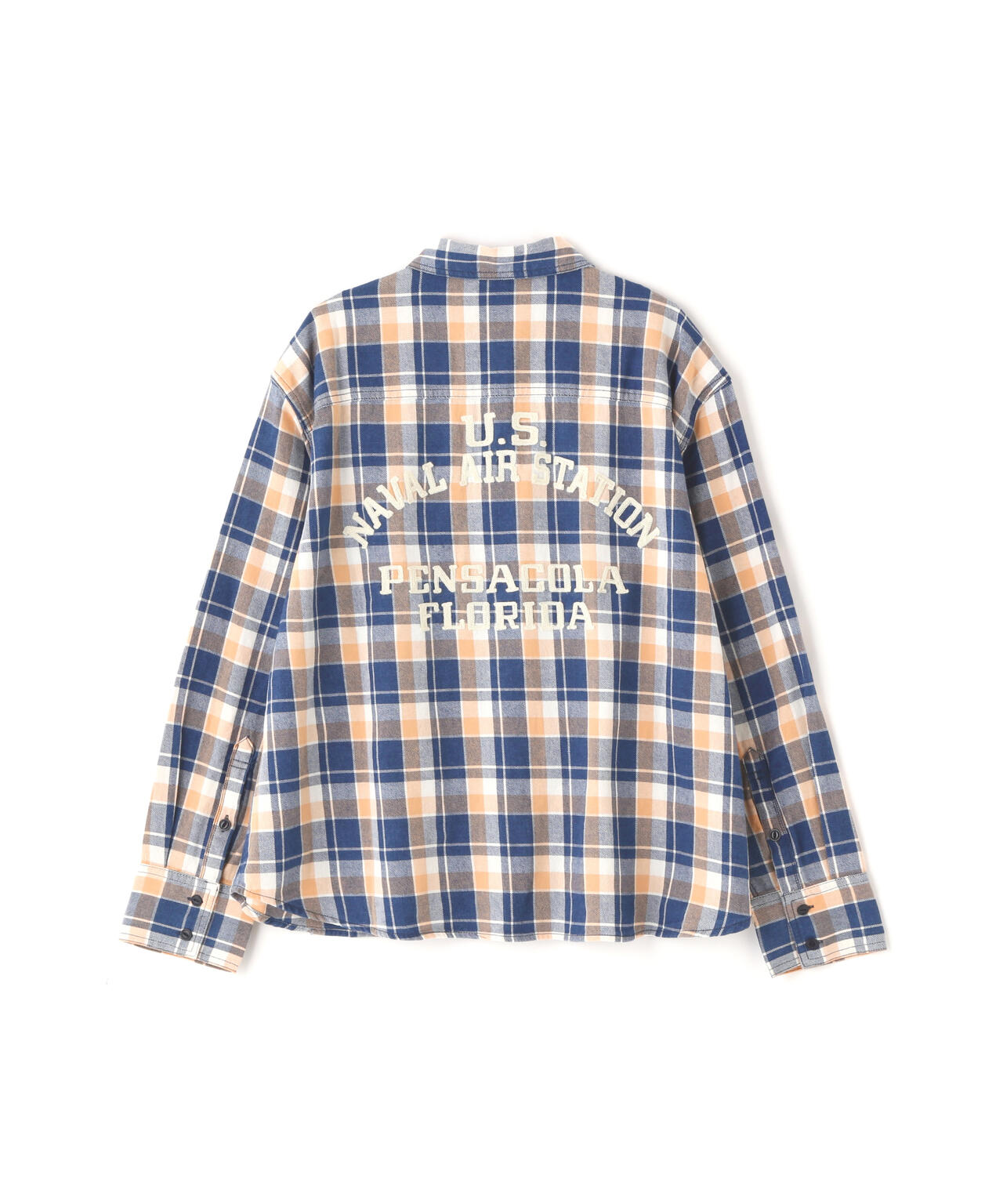 L-L/S INDIGO CHECK SHIRT/インディゴ チェック シャツ | AVIREX