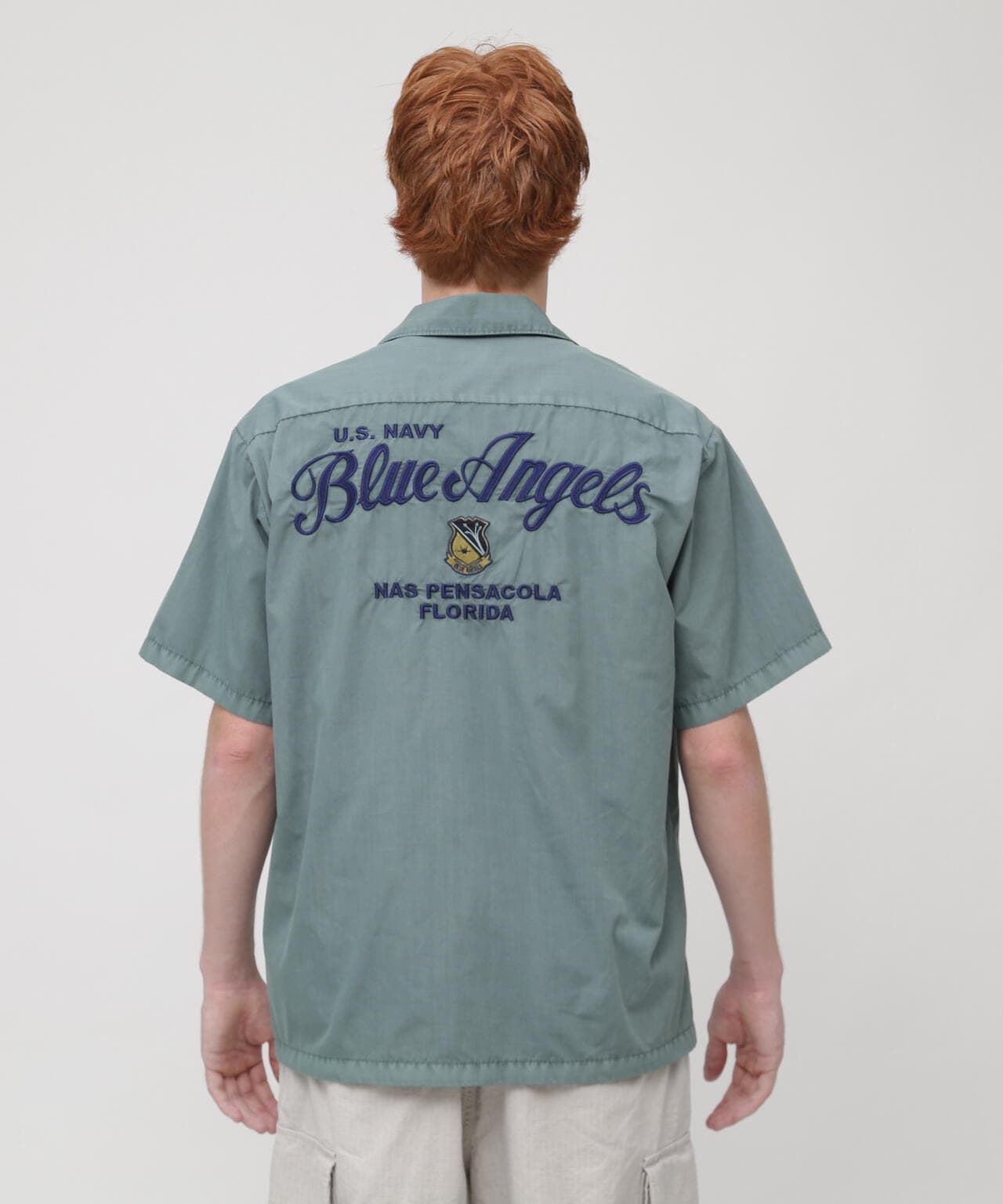 SHORTSLEEVE FADED WORK SHIRT BLUE ANGELS