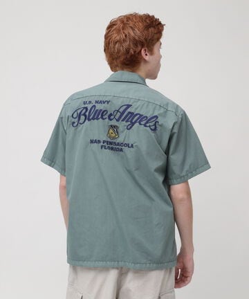 SHORTSLEEVE FADED WORK SHIRT BLUE ANGELS