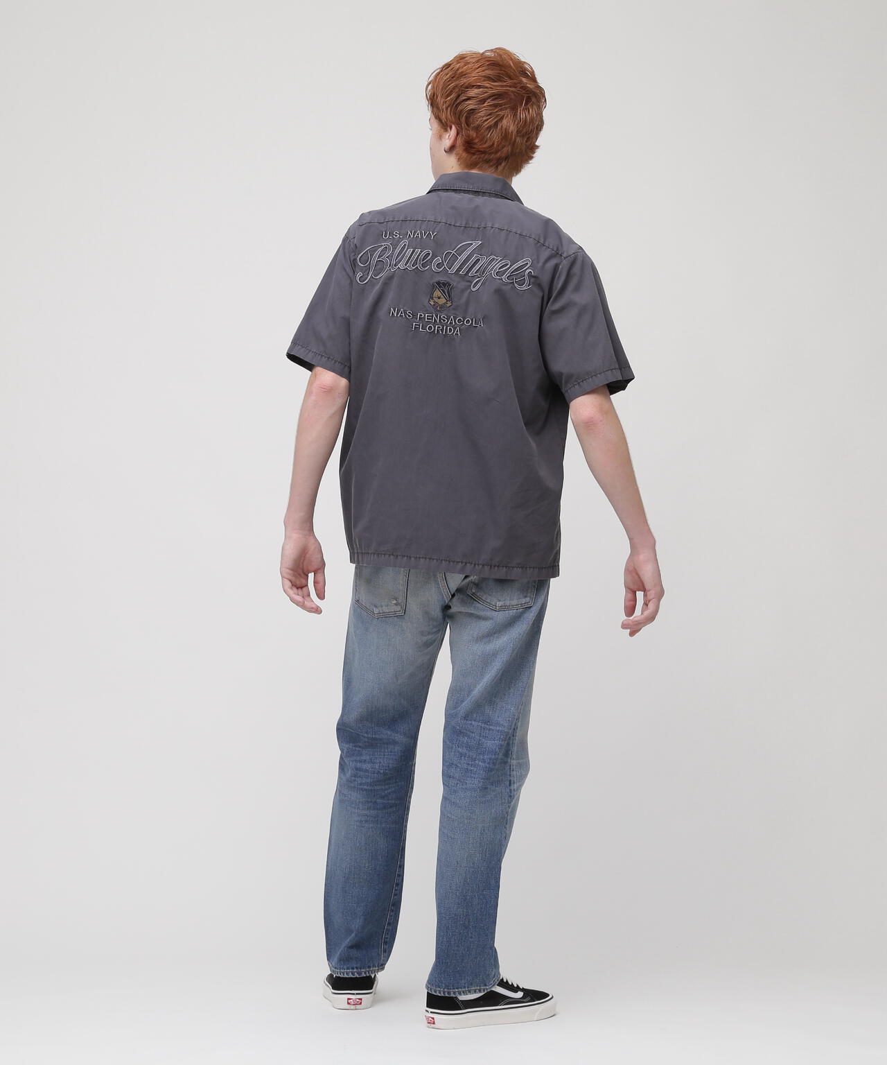 SHORTSLEEVE FADED WORK SHIRT BLUE ANGELS