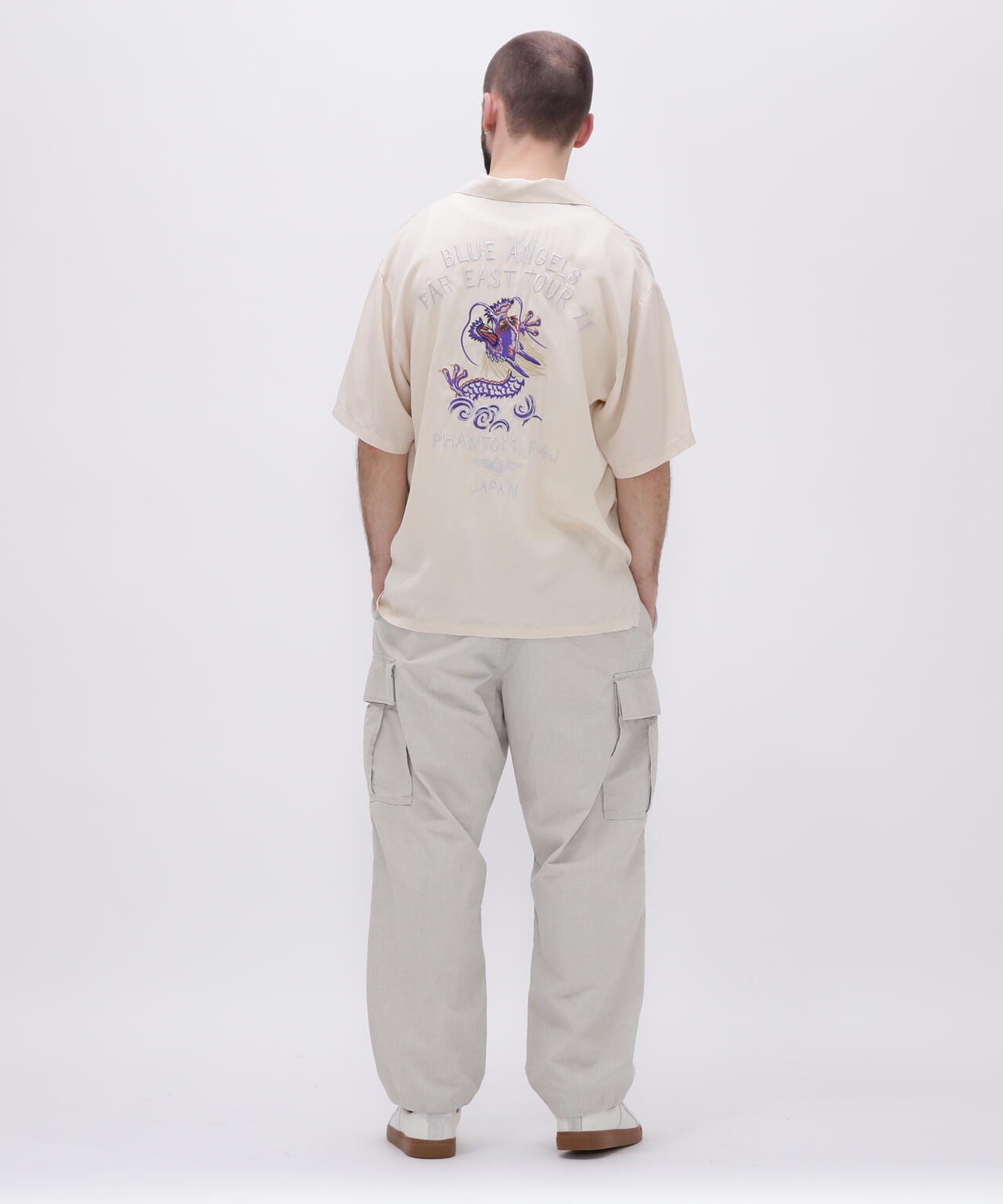 TENCEL SUKA EMBROIDERY SHORTSLEEVE SHIRT | AVIREX ( アヴィレックス 