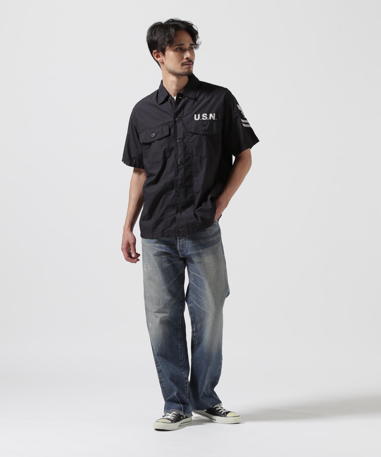 NAVAL FATIGUE SHIRT / ネイバル ファティーグ シャツ / AVIREX / アヴィレックス