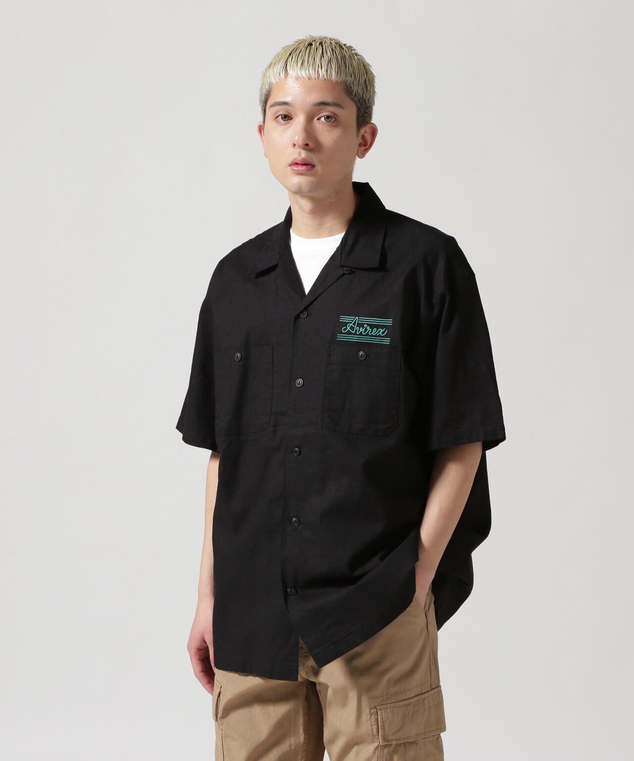 WEB&DEPOT限定》S/S EMBROIDERY C/L SHIRT / ショートスリーブ エン  