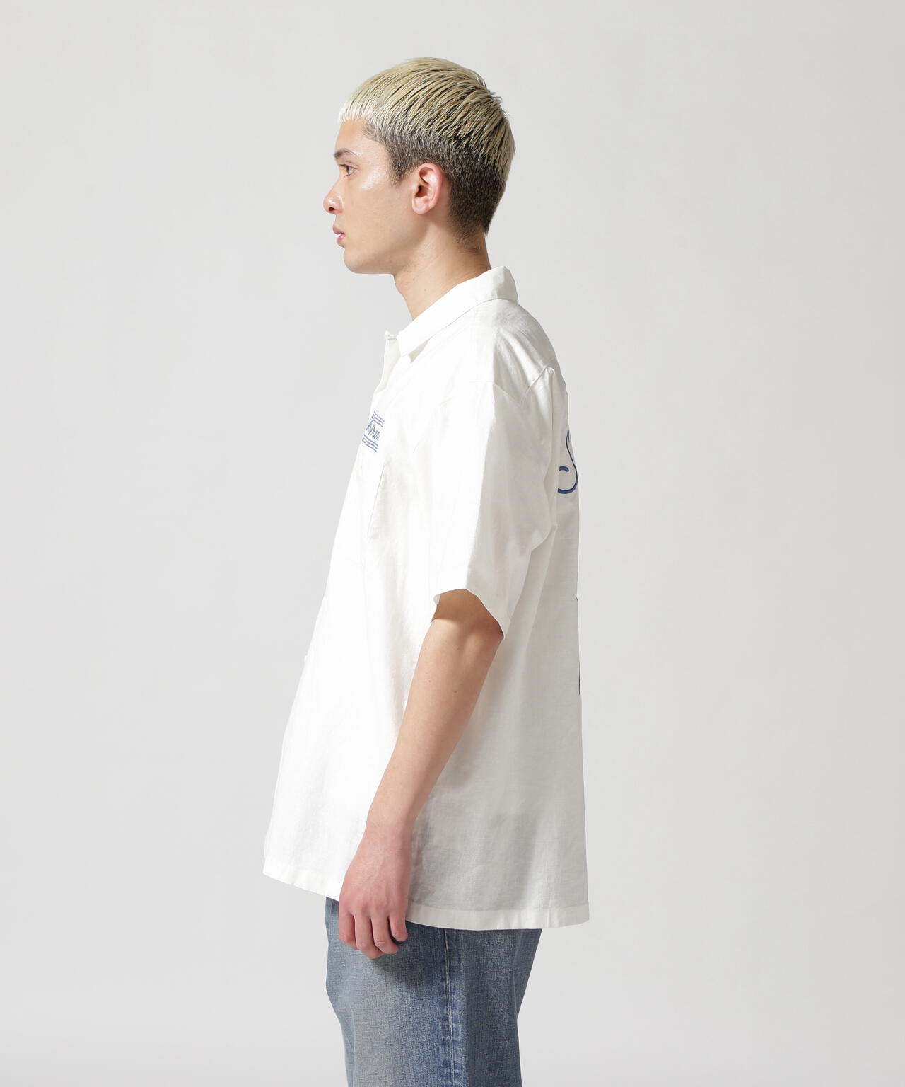 WEB&DEPOT限定》S/S EMBROIDERY C/L SHIRT / ショートスリーブ エン  