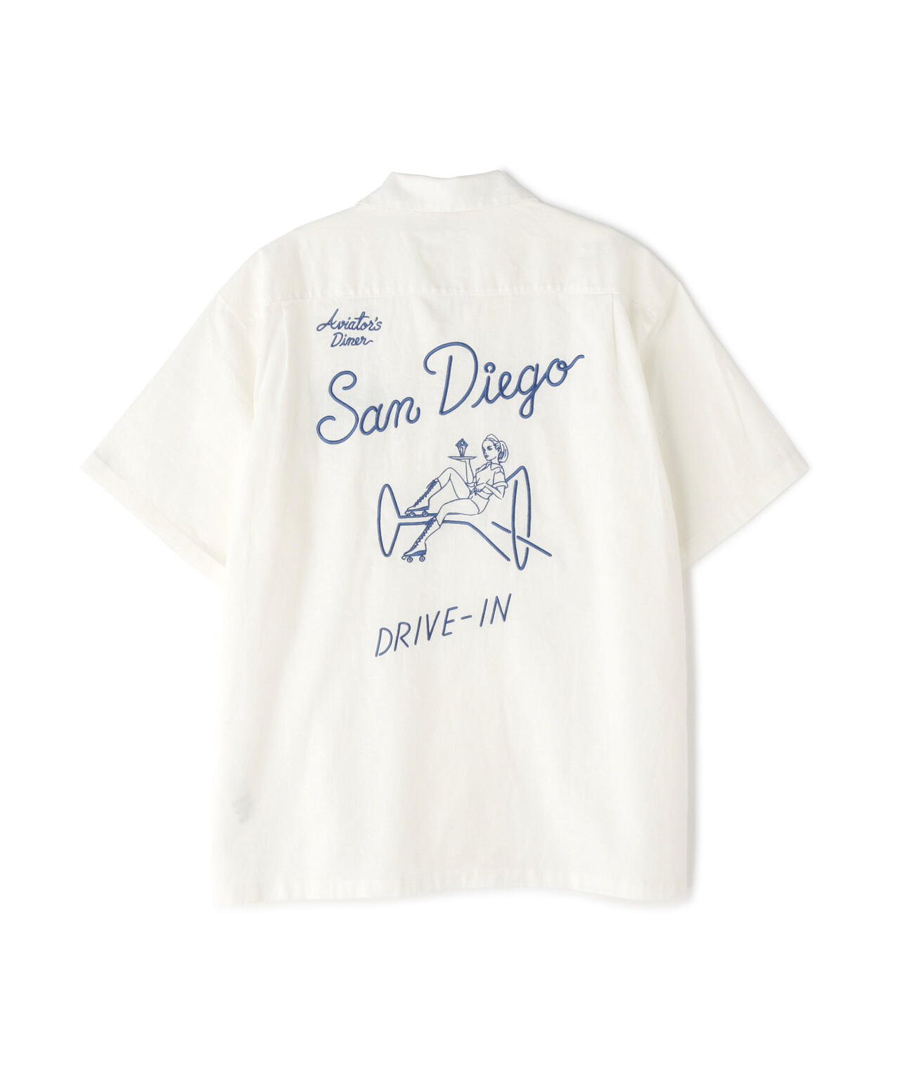 WEB&DEPOT限定》S/S EMBROIDERY C/L SHIRT / ショートスリーブ エン  