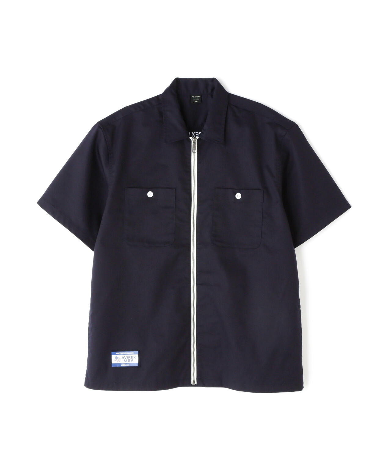 WEB\u0026DEPOT限定》S⁄S ZIP UP WORK SHIRT ⁄ ショートスリーブ ジップ