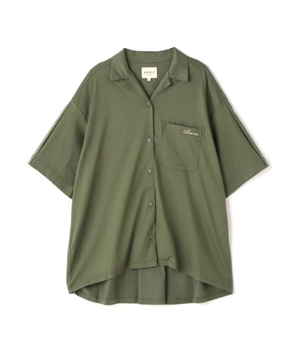 《直営店限定》LACE UP TENCEL SHIRTS/レースアップ テンセルシャツ