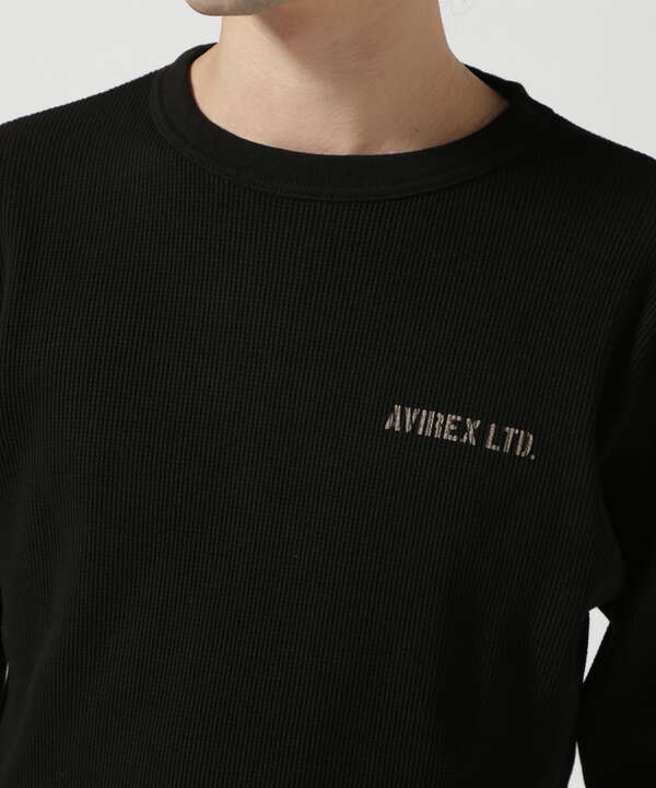 LONGSLEEVE WAFFLE T-SHIRT U.S.NAVY / 長袖 ワッフルTシャツ ユーエスネイビー / AVIREX /