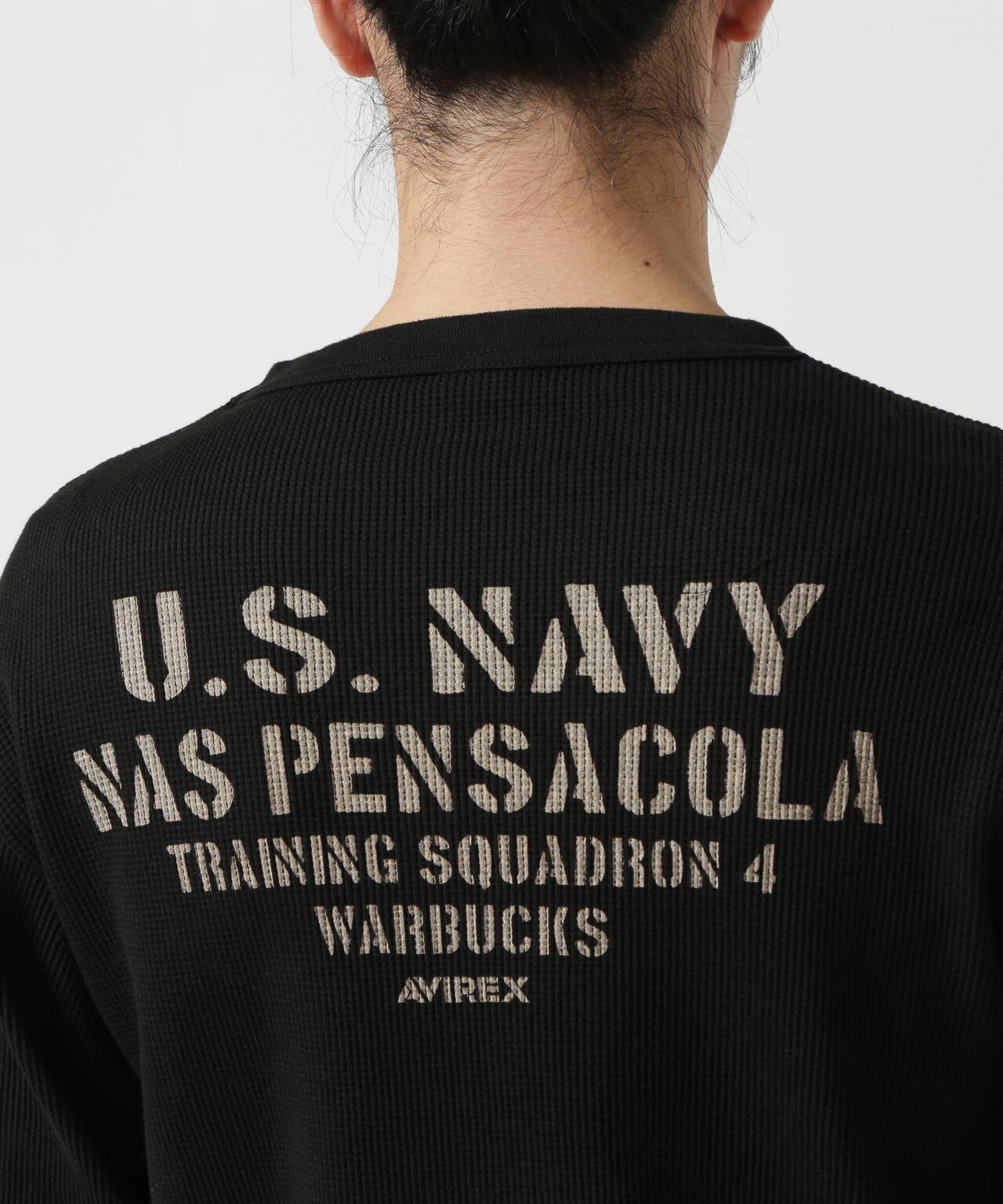 LONGSLEEVE WAFFLE T-SHIRT U.S.NAVY / 長袖 ワッフルTシャツ