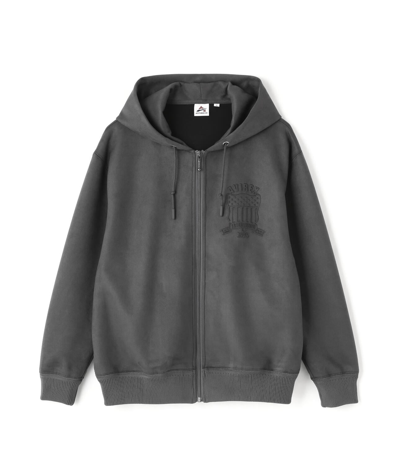 直営店限定》EMBOSS ZIP PARKA EMBLEM / エンボス ジップパーカー 