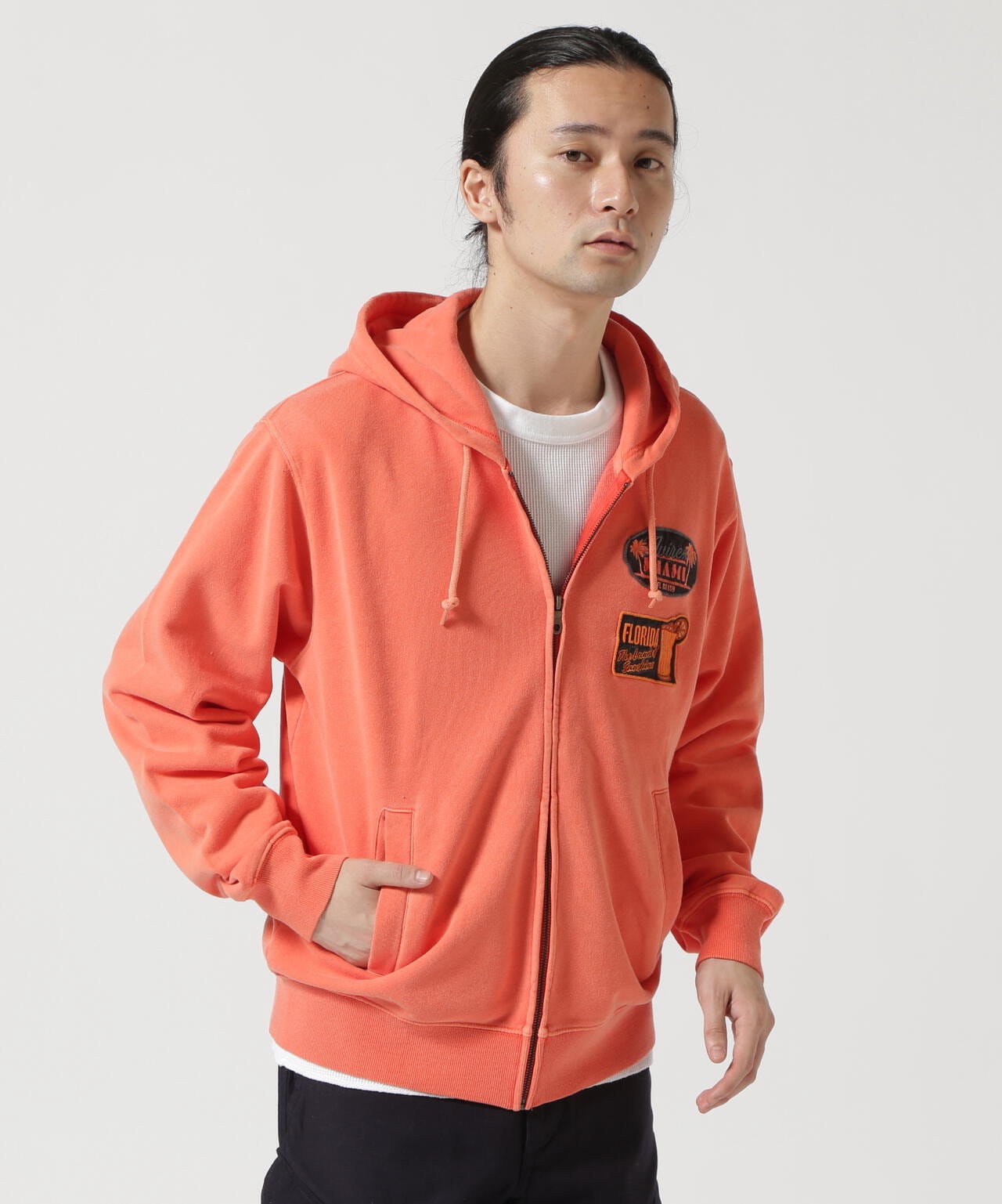 LONG SLEEVE FADE MIAMI PATCH PARKA