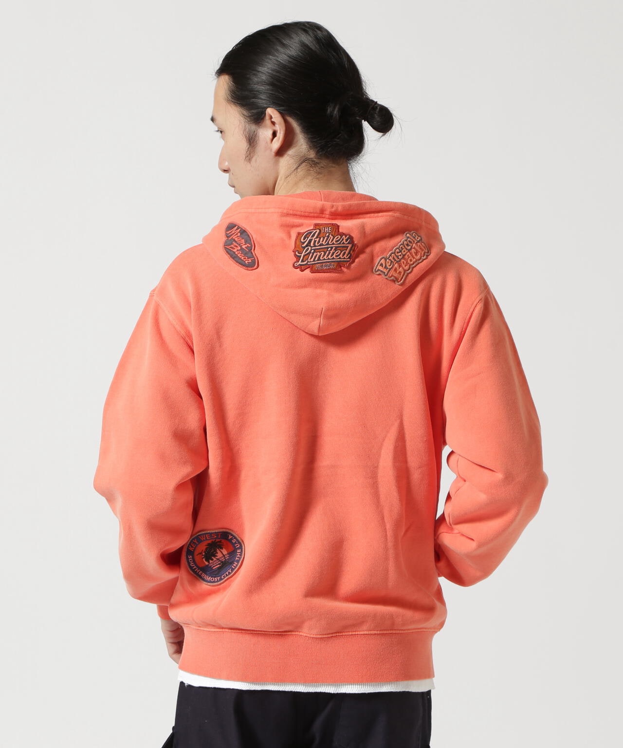 LONG SLEEVE FADE MIAMI PATCH PARKA