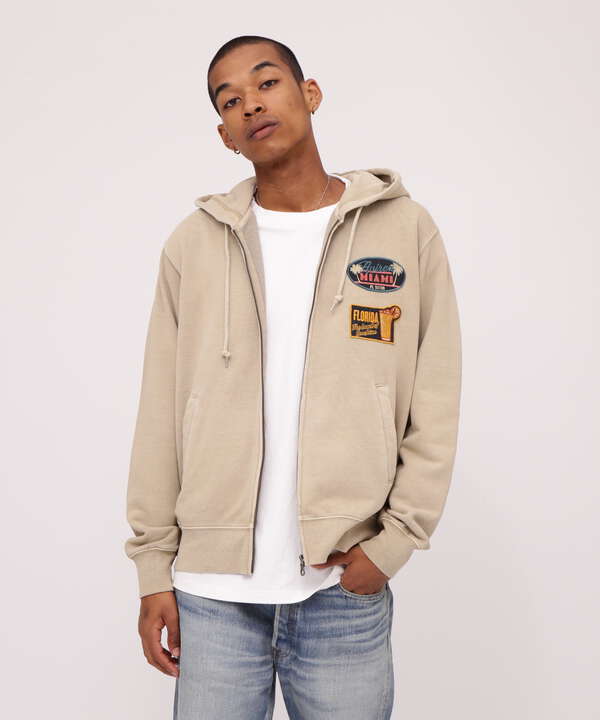 LONG SLEEVE FADE MIAMI PATCH PARKA