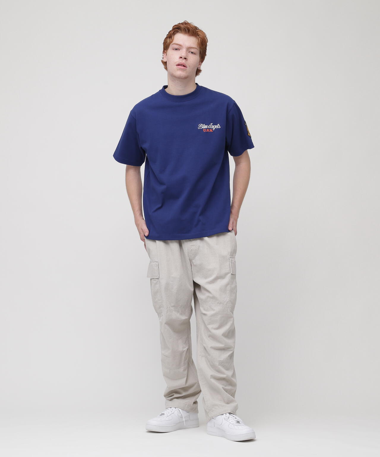 BLUE ANGELS EMBROIDERY SHORTSLEEVE T-SHIRT | AVIREX