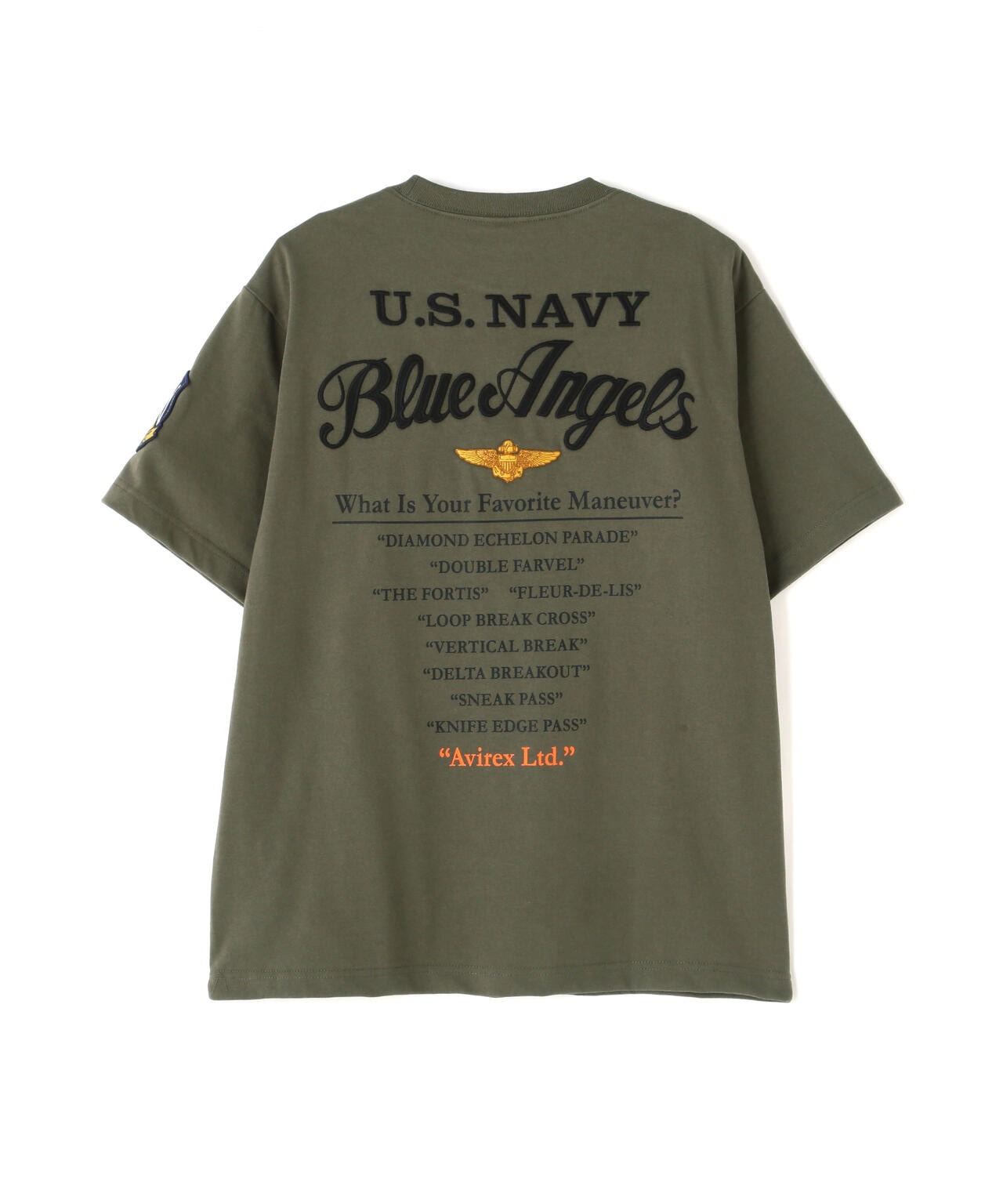 BLUE ANGELS EMBROIDERY SHORTSLEEVE T-SHIRT