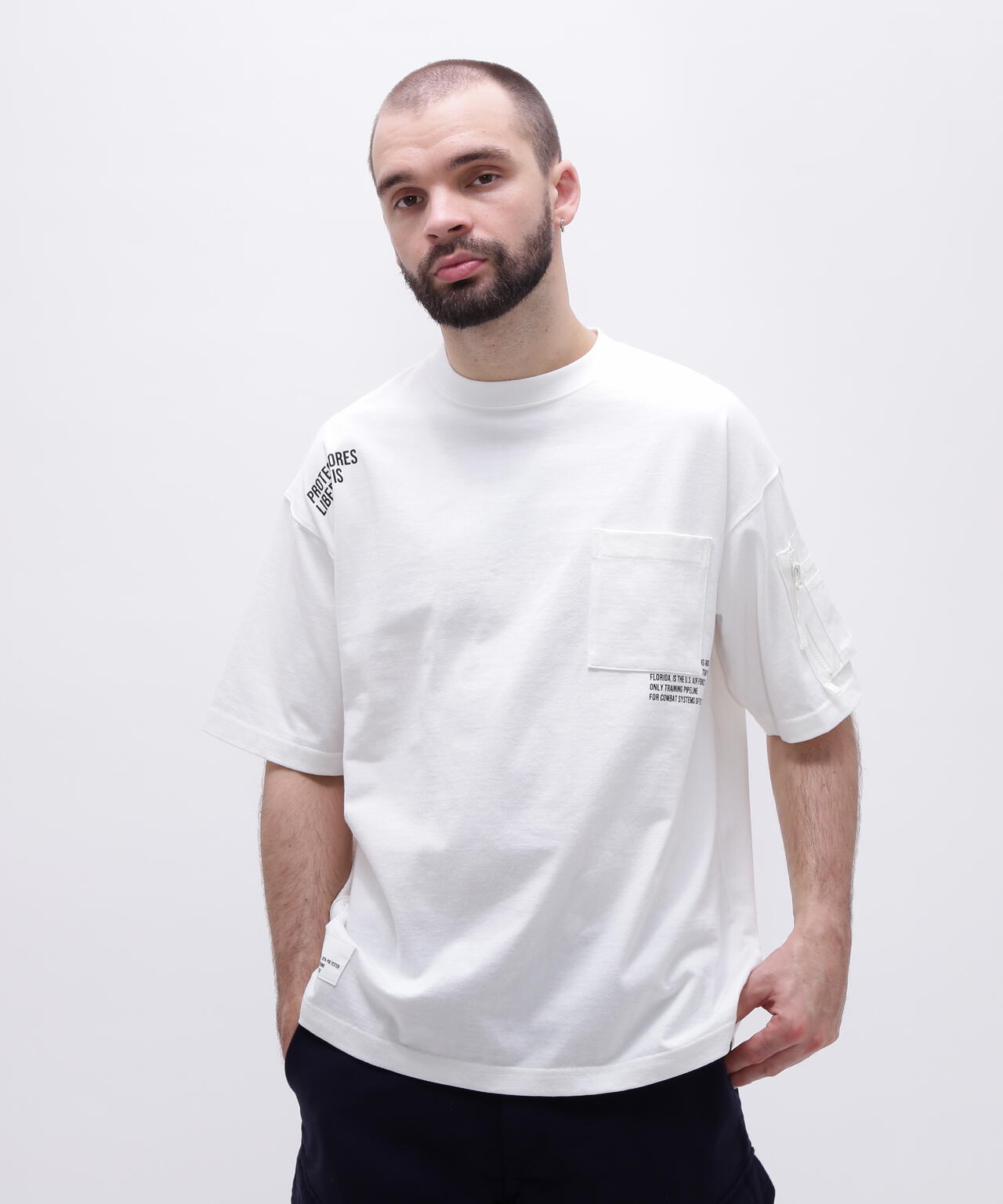 LOOSE FIT MIL. POCKET T-SHIRT