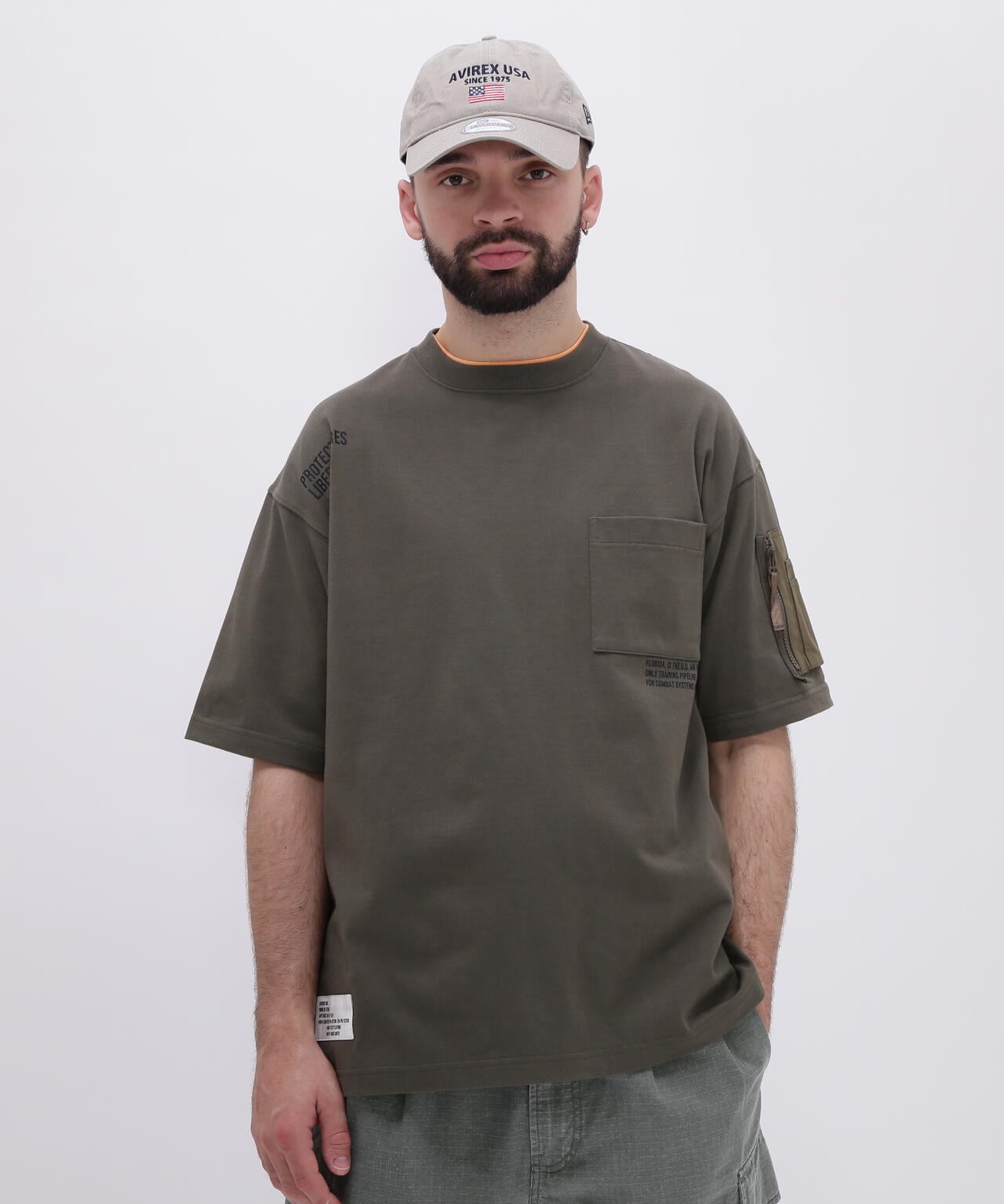 LOOSE FIT MIL. POCKET T-SHIRT