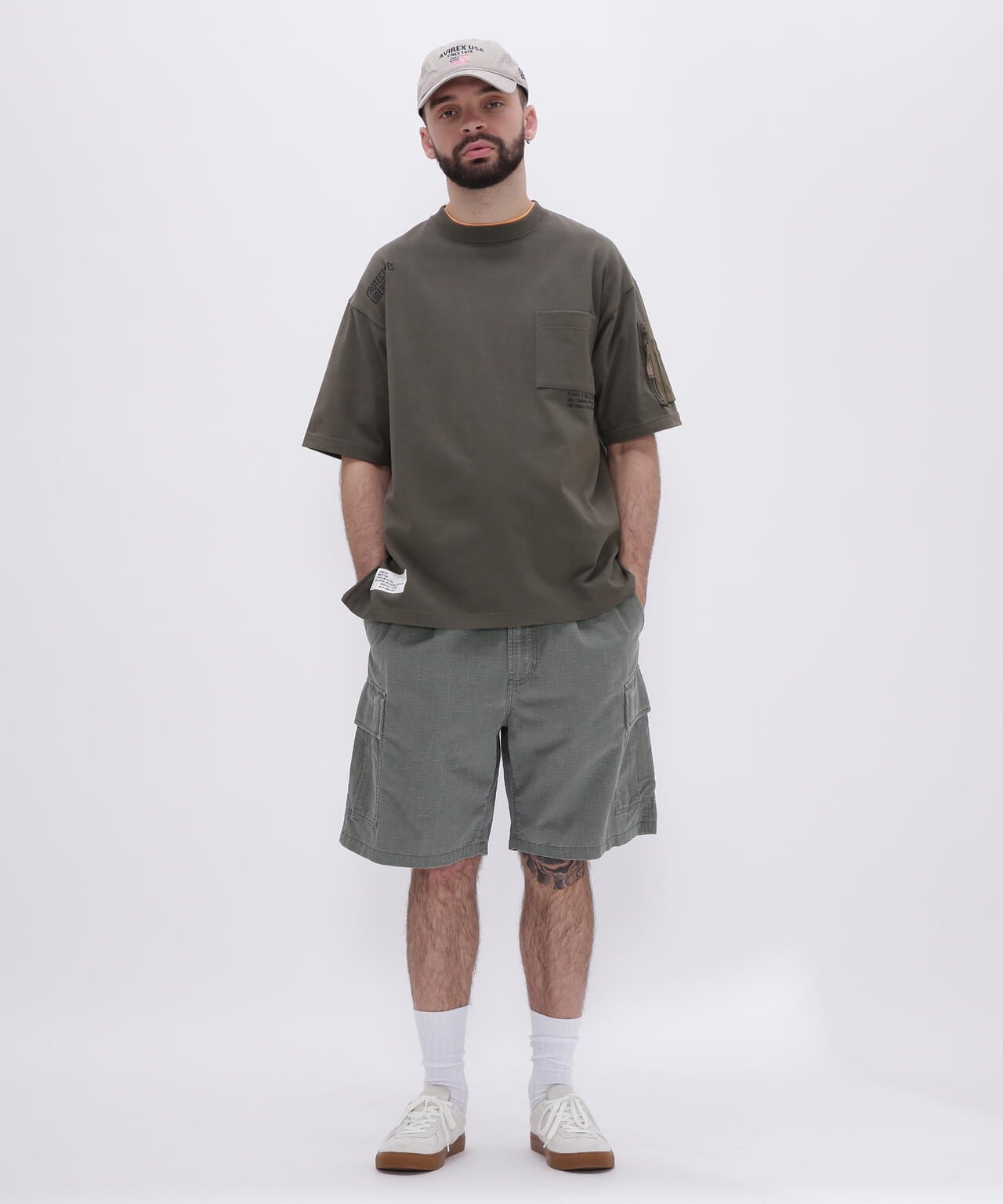 LOOSE FIT MIL. POCKET T-SHIRT