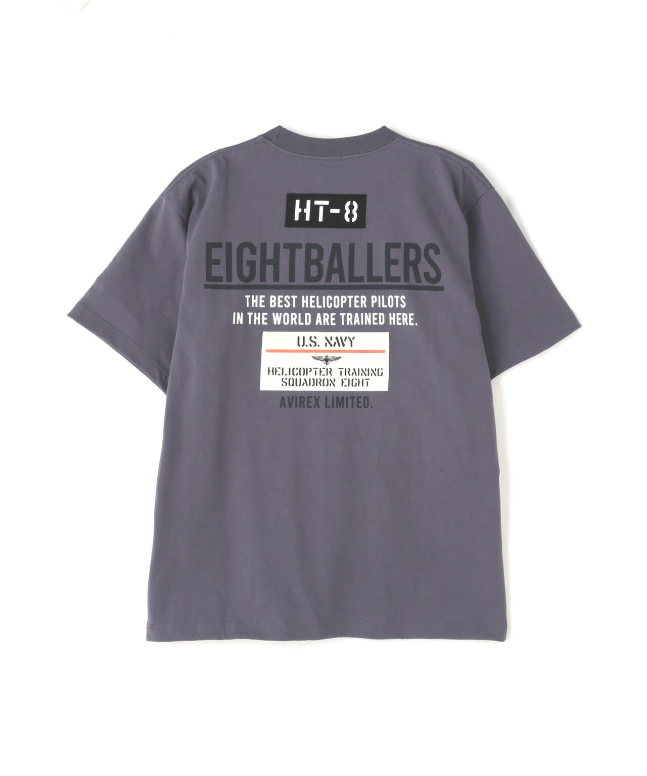 EIGHT BALLERS STENCIL PATCH T-SHIRT / エイトボーラーズ ステンシル パッチ Tシャツ / AVIREX