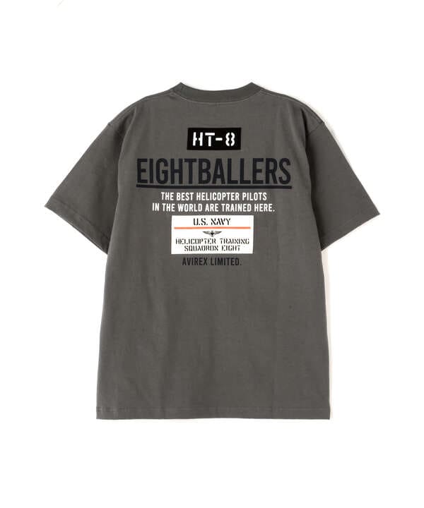 EIGHT BALLERS STENCIL PATCH T-SHIRT / エイトボーラーズ ステンシル パッチ Tシャツ / AVIREX