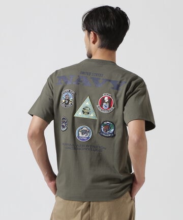 NAS JAX PATROL SQ. PATCH T-SHIRT / NAS JAX パトロール スコードロン パッチ Tシャツ 