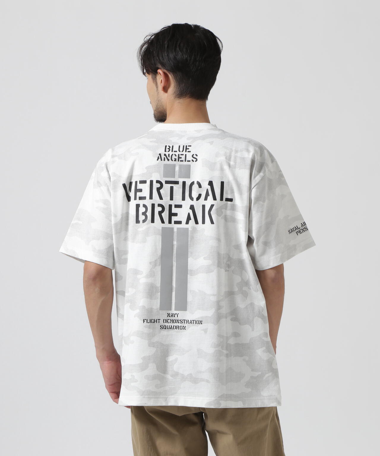 CAMO STENCIL T-SHIRT VERTICAL BREAK / カモ ステンシル Tシャツ 