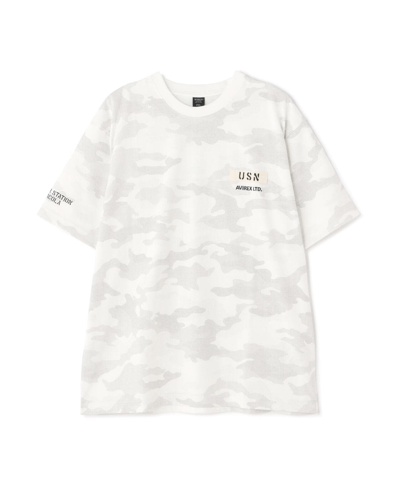 CAMO STENCIL T-SHIRT VERTICAL BREAK / カモ ステンシル Tシャツ バーティカル ブレイク / 