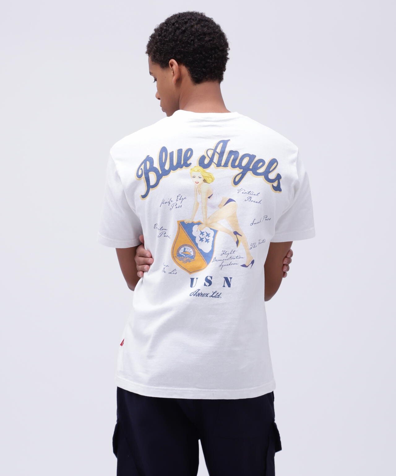 BLUE ANGELS PINUP GIRL SHORTSLEEVE T-SHIRT