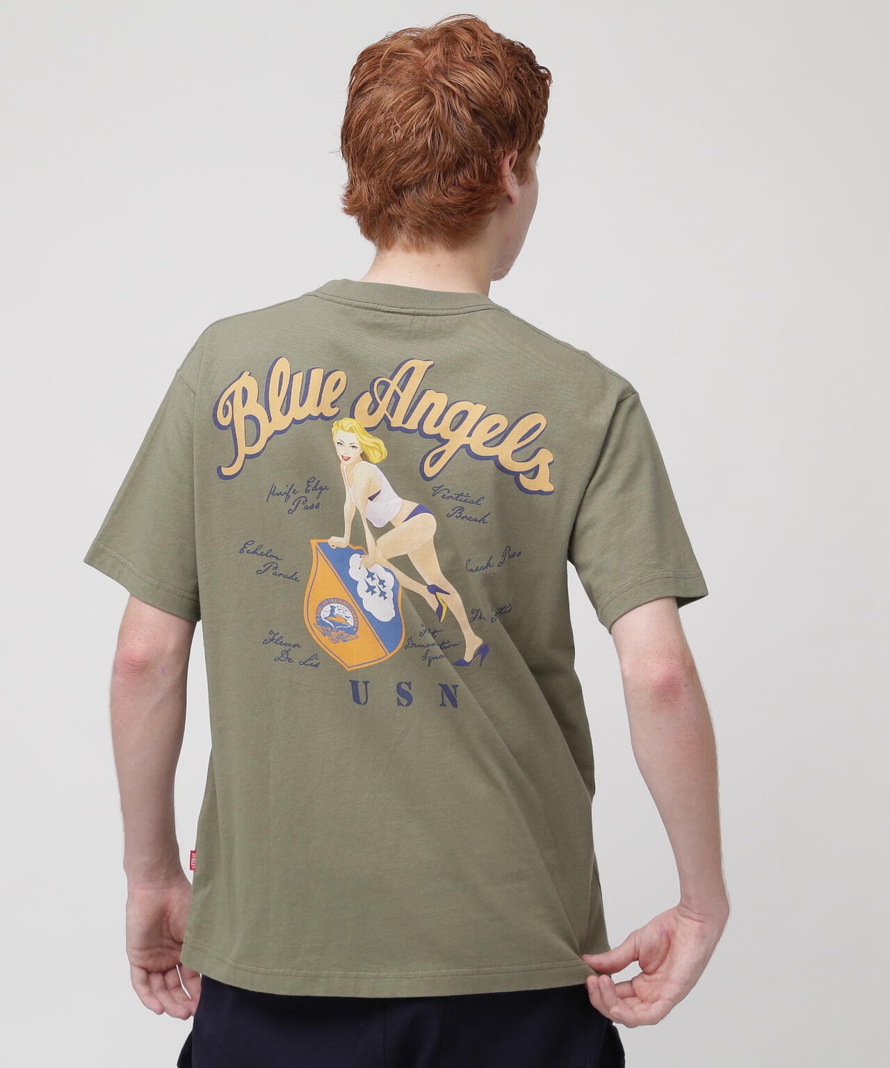 BLUE ANGELS PINUP GIRL SHORTSLEEVE T-SHIRT