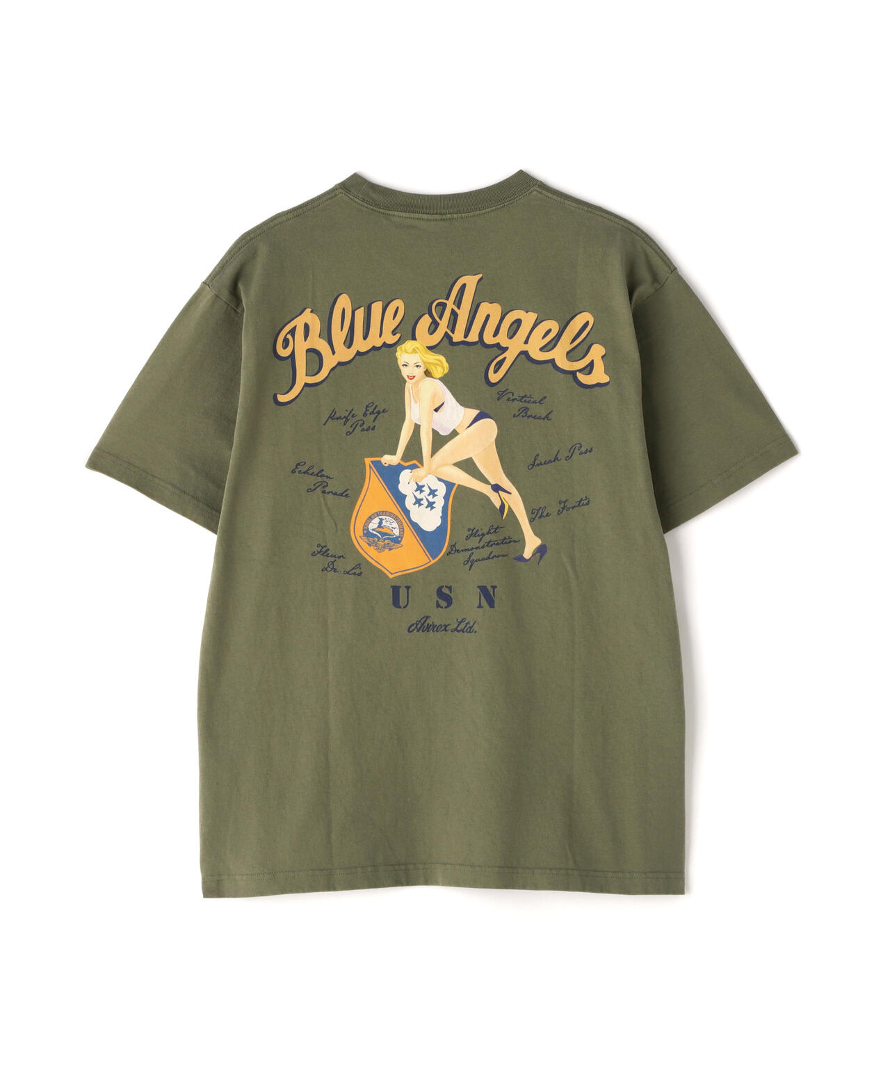 BLUE ANGELS PINUP GIRL SHORTSLEEVE T-SHIRT