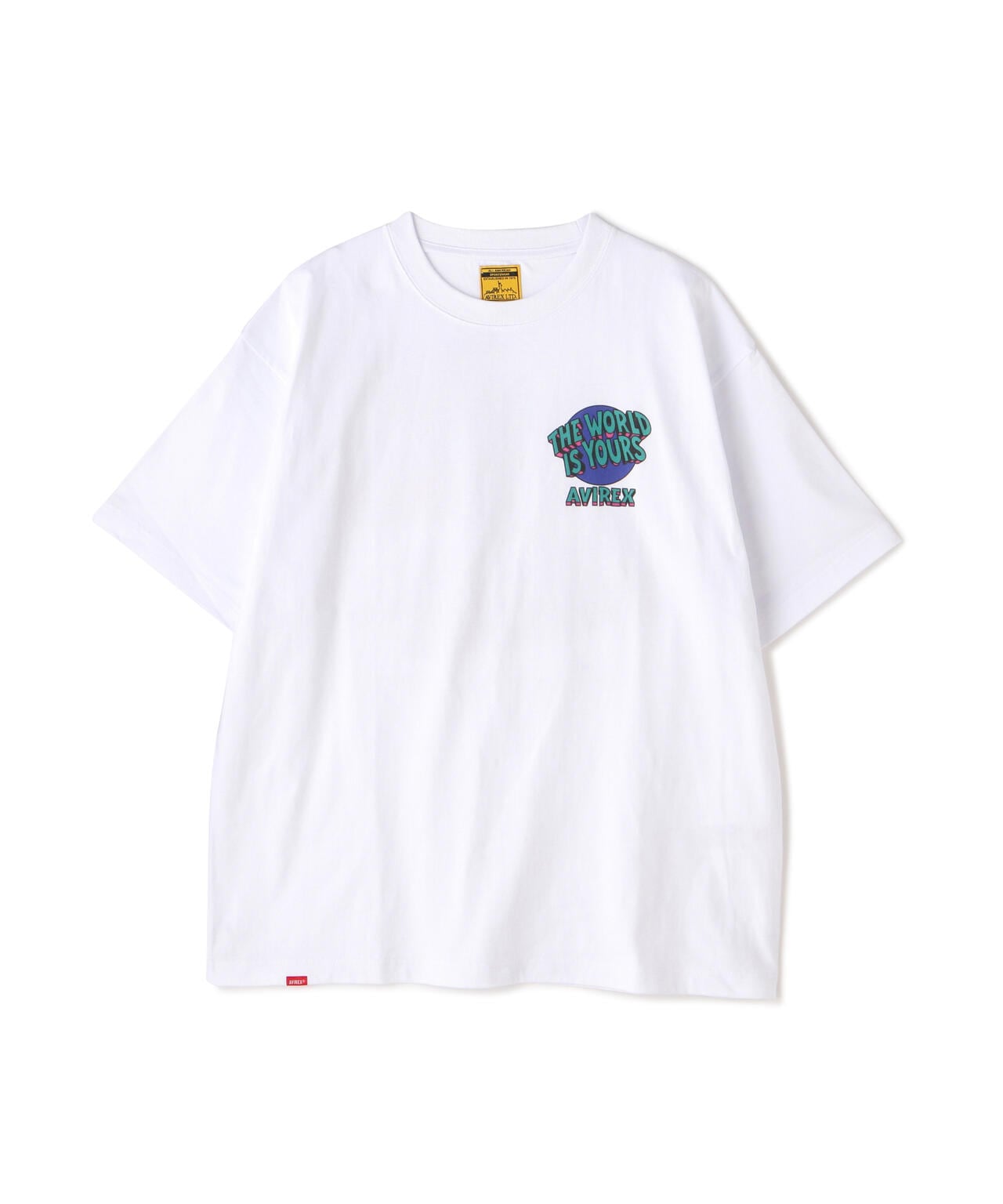 CREWNECK T-SHIRT THE WORLD IS YOURS / クルーネック Tシャツ 