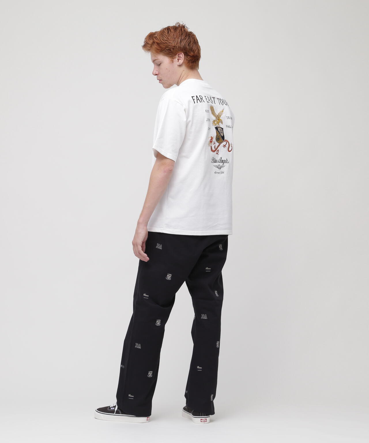 SUKA EMBROIDERY SHORTSLEEVE T-SHIRT / スカ エンブロイダリーT 