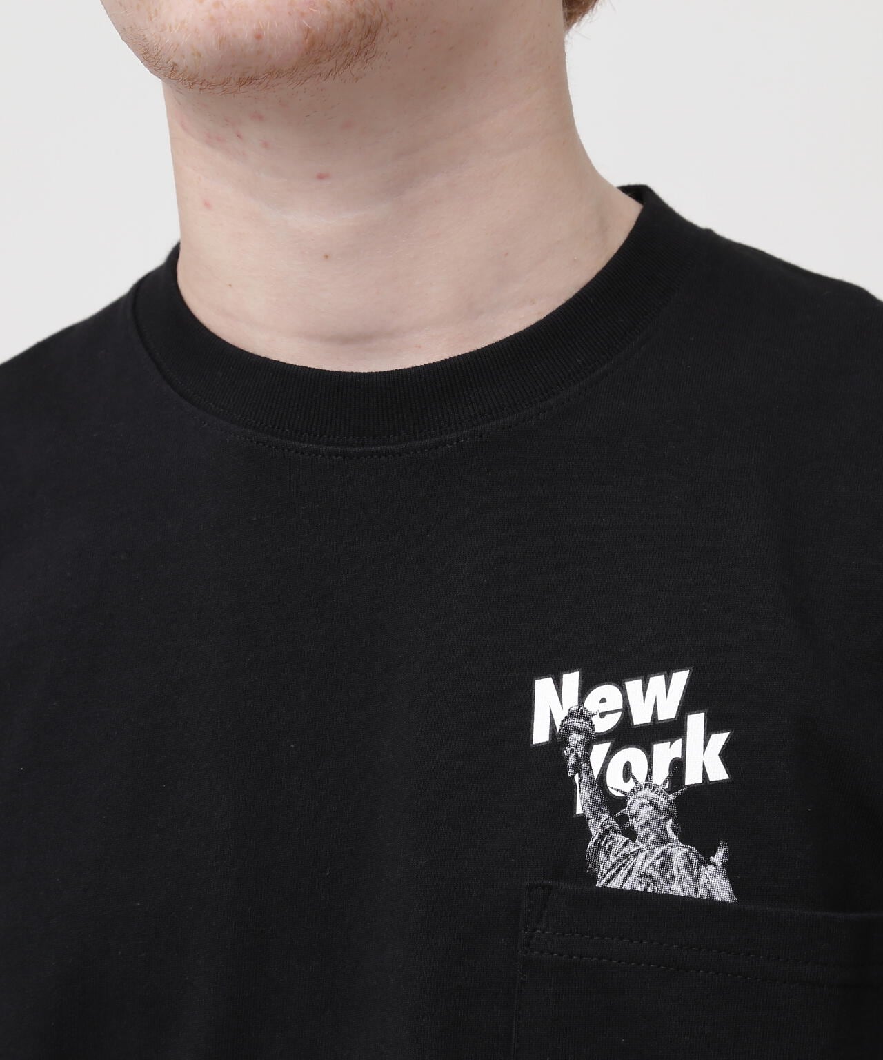 《AVIREX × NEW ERA》NEW ERA POCKET S/S T-SHIRT NEWYORK