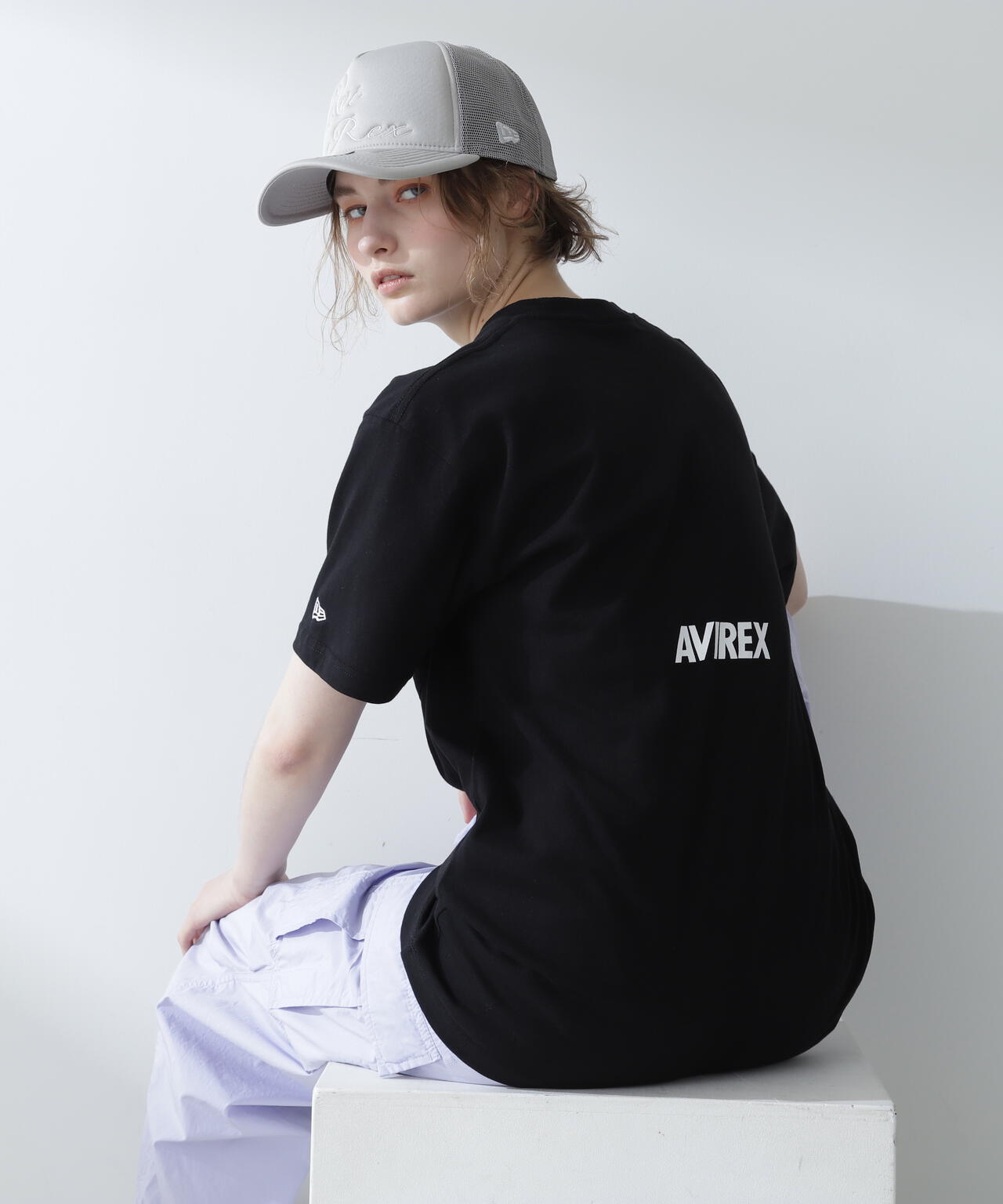 《AVIREX × NEW ERA》NEW ERA POCKET S/S T-SHIRT NEWYORK