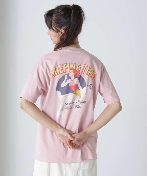 《WEB&DEPOT限定》PINUP GIRL T-SHIRT / ピンナップガール Tシャツ / AVIREX / アヴィレックス