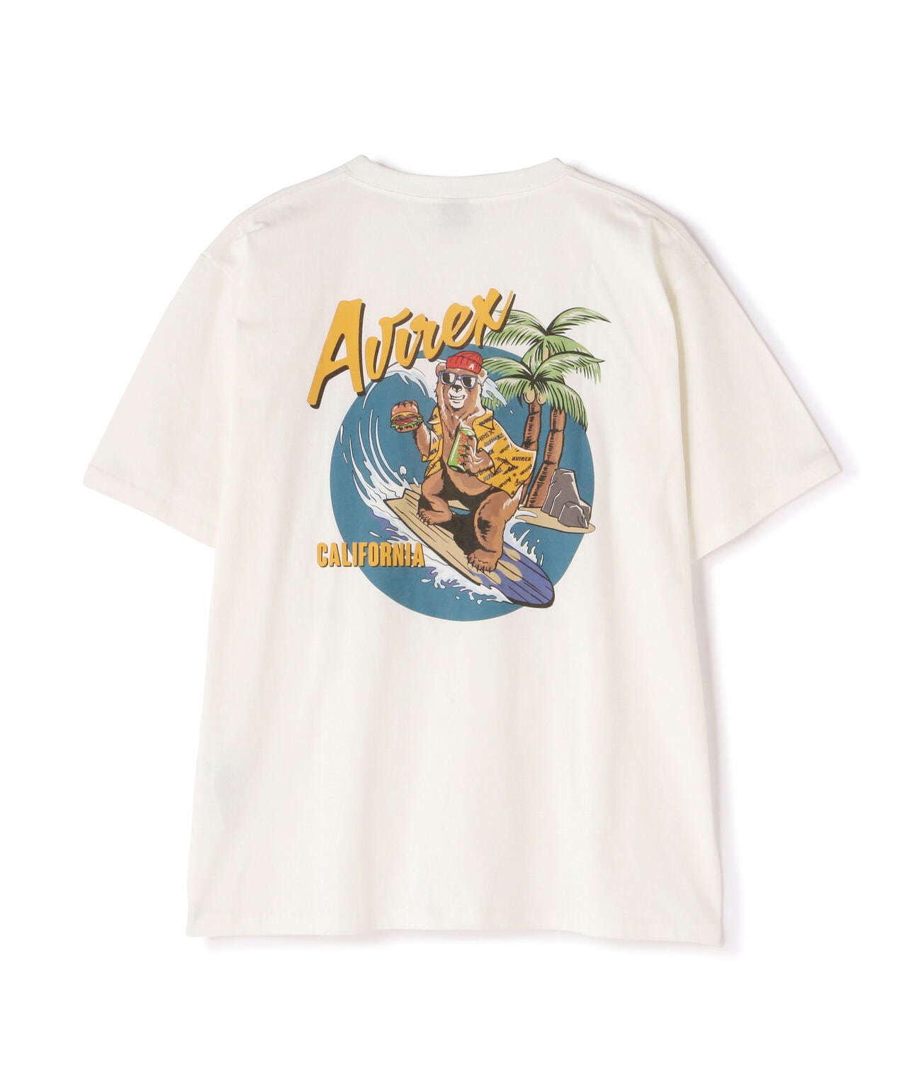 《WEB&DEPOT限定》SURFING BEAR T-SHIRT / サーフィン ベア Tシャツ / AVIREX / アヴィレックス