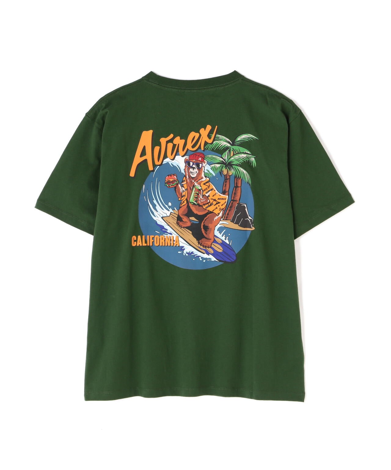 《WEB&DEPOT限定》SURFING BEAR T-SHIRT / サーフィン ベア Tシャツ / AVIREX / アヴィレックス