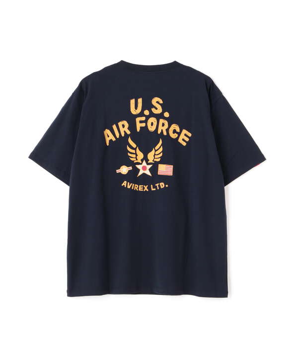 《WEB&DEPOT限定》AIR FORCE T-SHIRT / エアフォース Tシャツ / AVIREX / アヴィレックス