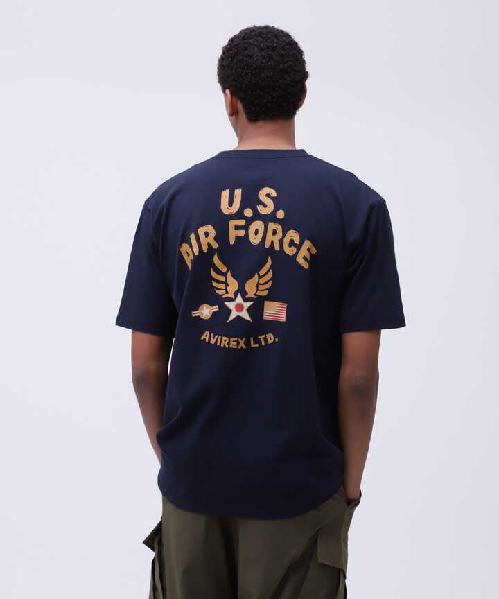 《WEB&DEPOT限定》AIR FORCE T-SHIRT / エアフォース Tシャツ / AVIREX / アヴィレックス